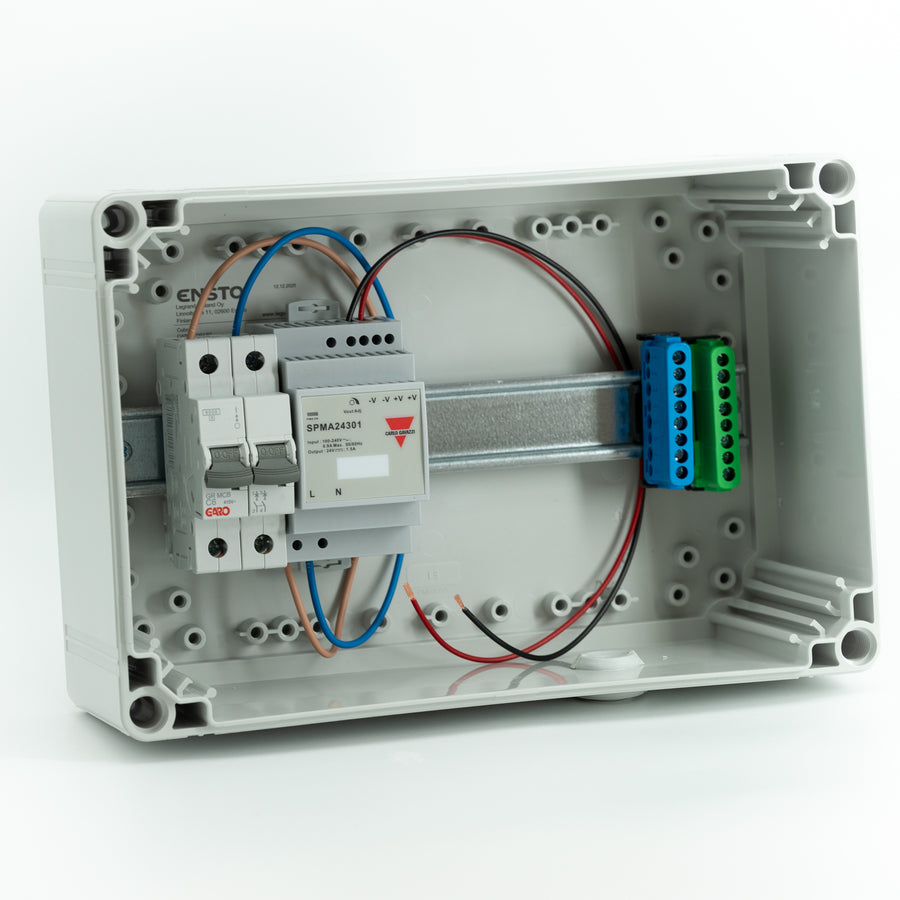 Enclosure with 24V transformer & switch, 300x200, IP65