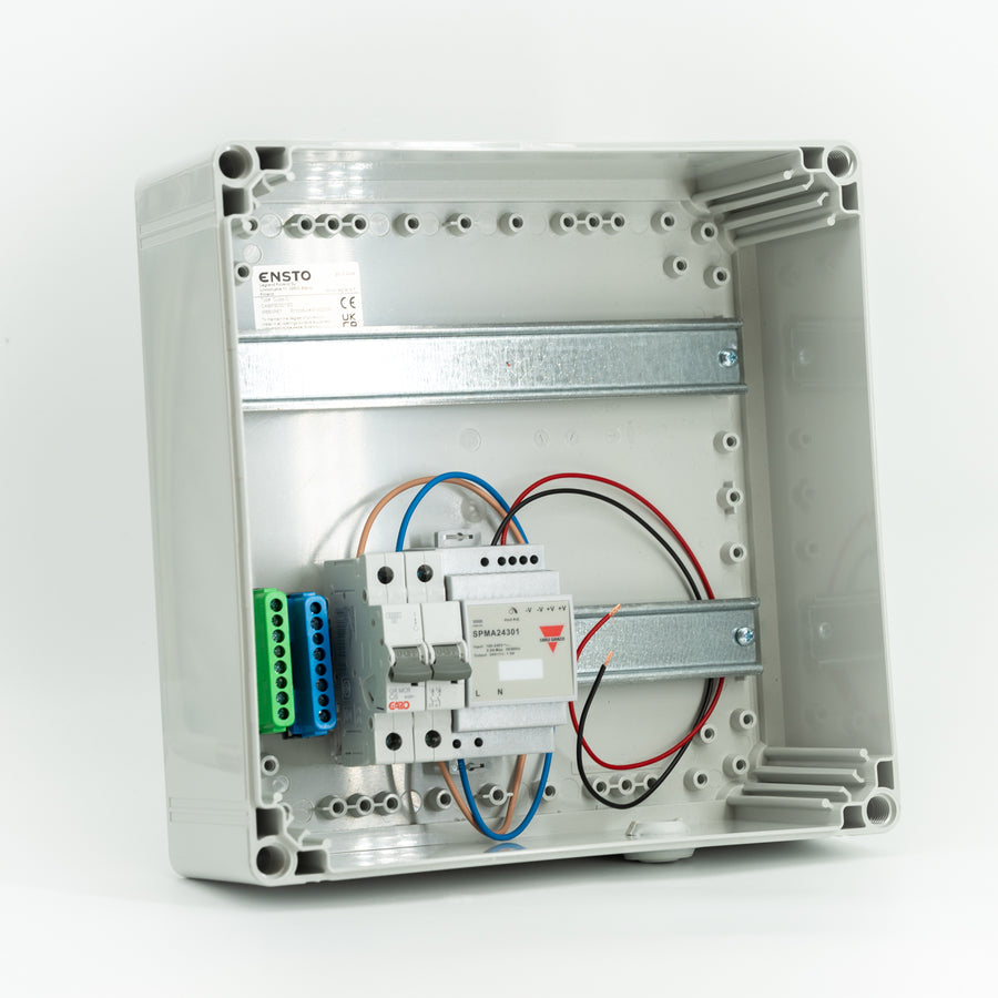 Enclosure with 24V transformer & switch, 300x300, IP65
