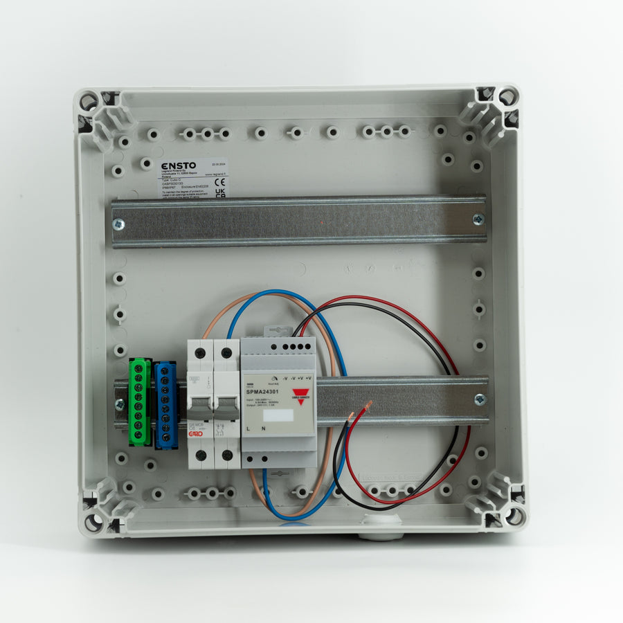 Enclosure with 24V transformer & switch, 300x300, IP65