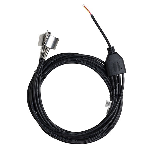 Externe Temperatur-Edelstahlsonde für Rohre. 2 Meter Kabel mit vierflügeliger Temperatursonde (max. 125 Grad C)